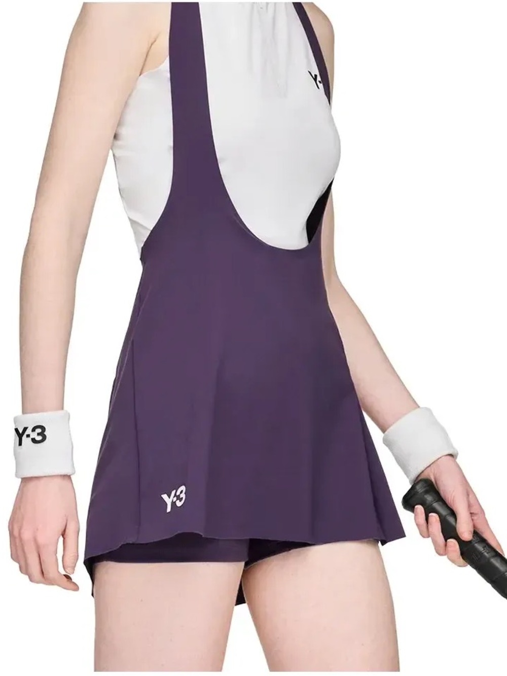 ADIDAS Y-3 Tennis Pro Bib Skort Dress Aurora Plum Small S NEW NWT